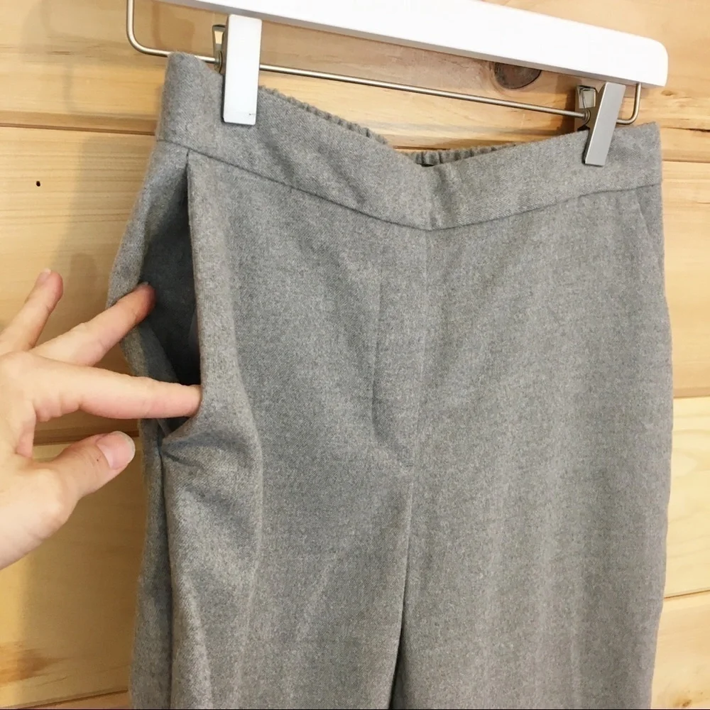 Zara | Gray ankle length elastic waist pants xs